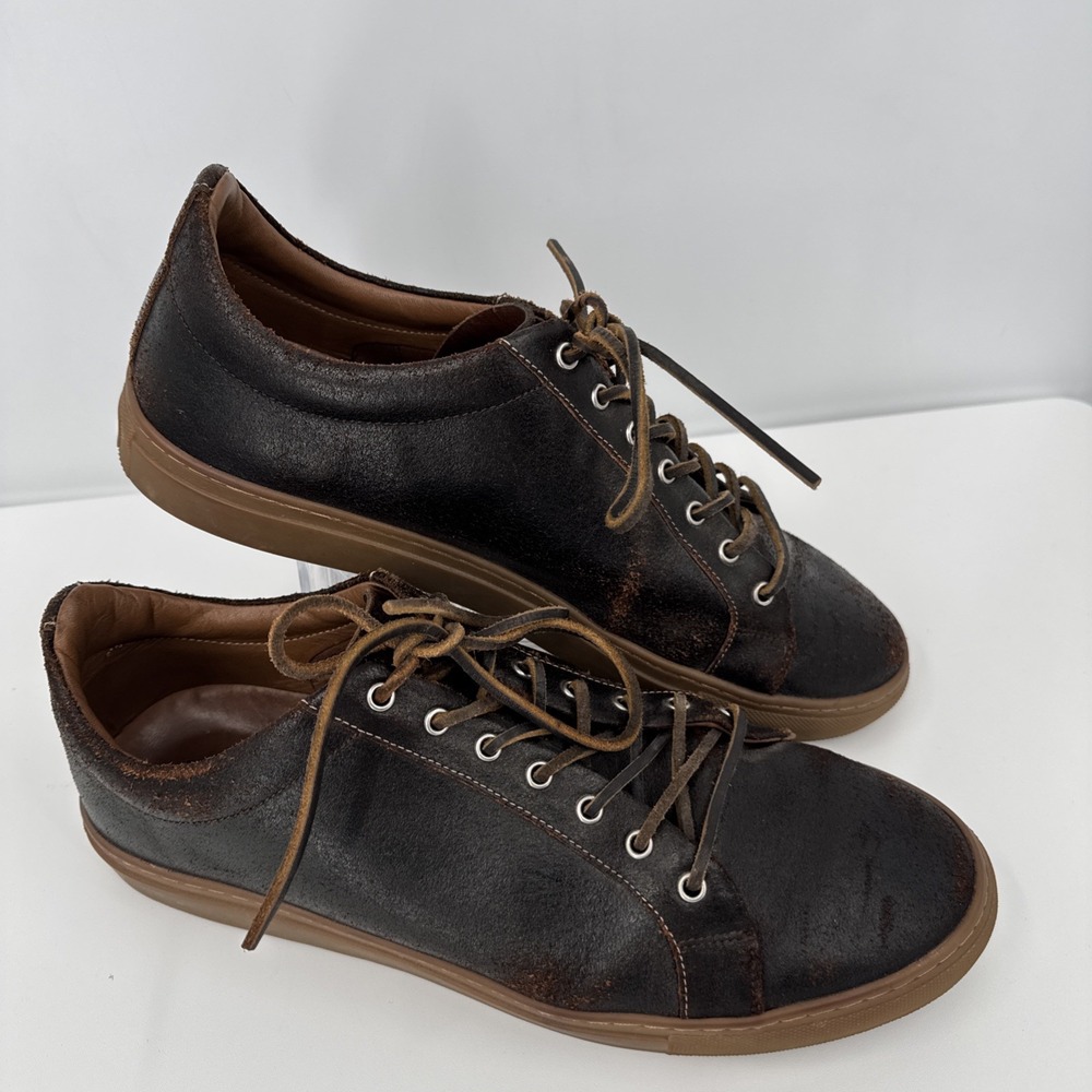 Thursday Boot Co Premier Low Sneaker - Brown Roughout Leather Men's Sz 12.5